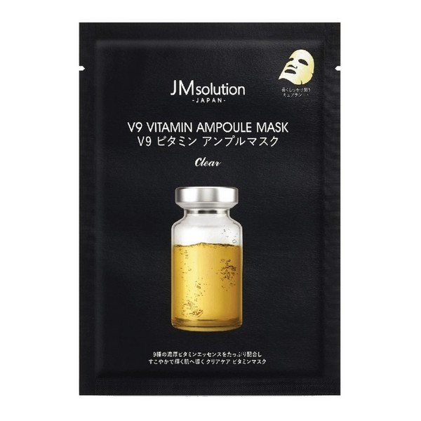Ампульная витаминная маска для яркости тона JMsolution V9 Vitamin Ampoule Mask Clear Ампульная витаминная маска для яркости тона JMsolution V9 Vitamin Ampoule Mask Clear