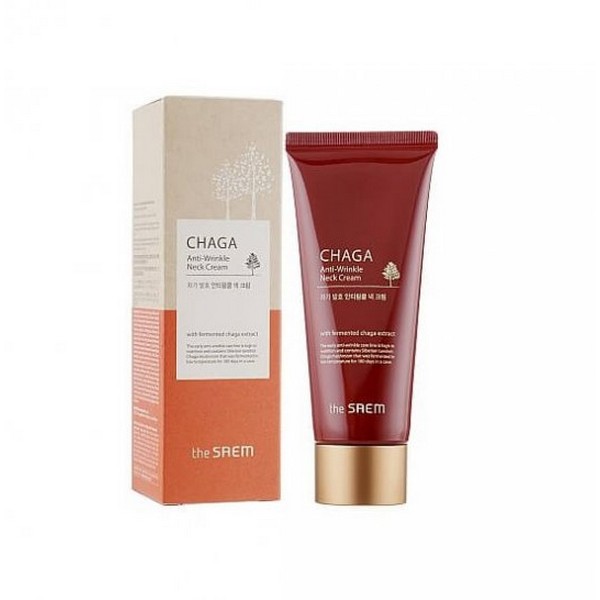 Антивозрастной крем для шеи c экстрактом гриба Чага The Saem Chaga Anti-Wrinkle Neck Cream Антивозрастной крем для шеи c экстрактом гриба Чага The Saem Chaga Anti-Wrinkle Neck Cream
