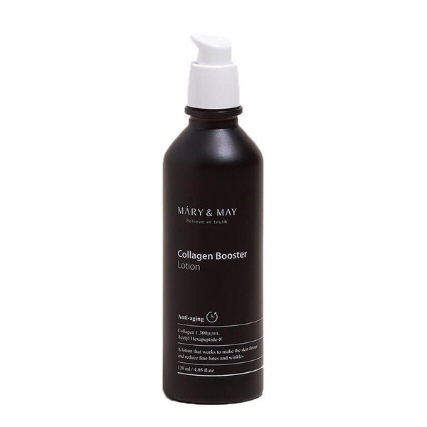 Антивозрастной лосьон-бустер с коллагеном и пептидами Mary&May Collagen Booster Lotion Антивозрастной лосьон-бустер с коллагеном и пептидами Mary&May Collagen Booster Lotion