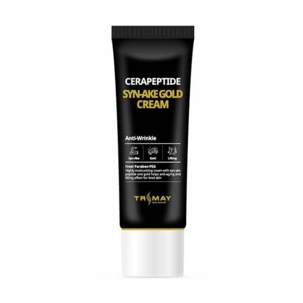 Омолаживающий крем с керамидами и змеиным пептидом Trimay Cerapeptide Syn-Ake Gold Cream Омолаживающий крем с керамидами и змеиным пептидом Trimay Cerapeptide Syn-Ake Gold Cream