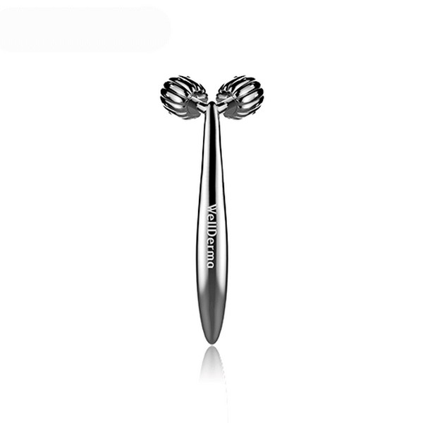 Роликовый массажёр для лица WellDerma Face Lifting Dark Silver Roller Роликовый массажёр для лица WellDerma Face Lifting Dark Silver Roller