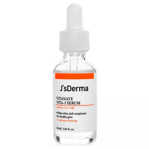Сыворотка с ниацинамидом для выравнивания тона JsDerma Vitanate Vita-3 Serum Сыворотка с ниацинамидом для выравнивания тона JsDerma Vitanate Vita-3 Serum