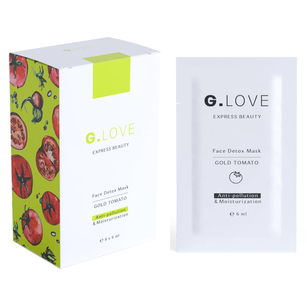 Увлажняющая детокс-маска с биозолотом G.Love Face Detox Mask Gold Tomato Увлажняющая детокс-маска с биозолотом G.Love Face Detox Mask Gold Tomato