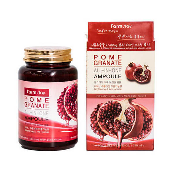 Многофункциональная ампульная сыворотка для лица с экстрактом граната Pomegranate All-In One Ampoule, 250 мл Многофункциональная ампульная сыворотка для лица с экстрактом граната Pomegranate All-In One Ampoule, 250 мл