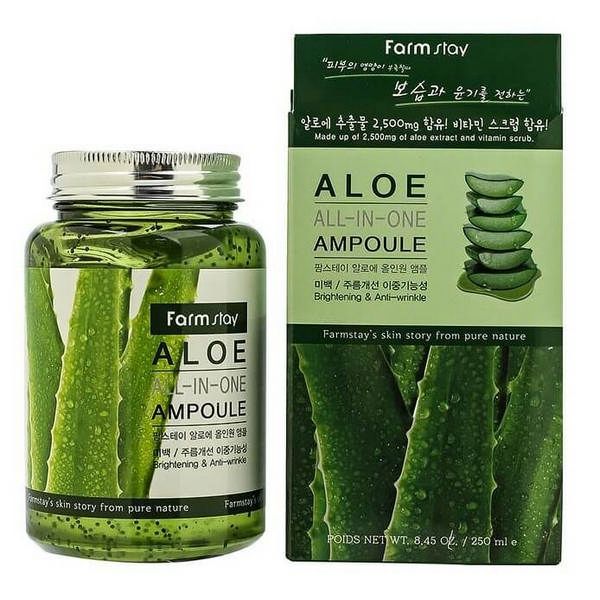 Многофункциональная ампульная сыворотка с алоэ вера Aloe All-In One Ampoule, 250 мл Многофункциональная ампульная сыворотка с алоэ вера Aloe All-In One Ampoule, 250 мл