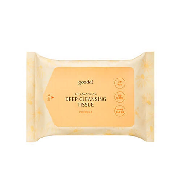 Очищающие салфетки для лица с экстрактом календулы Calendula pH Balancing Deep Cleansing Tissue, 20 шт Очищающие салфетки для лица с экстрактом календулы Calendula pH Balancing Deep Cleansing Tissue, 20 шт