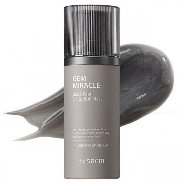 Кислородная маска для лица с экстрактом черного жемчуга, 50 г THE SAEM Gem Miracle Black Pearl O2 Bubble Mask 50g Кислородная маска для лица с экстрактом черного жемчуга, 50 г THE SAEM Gem Miracle Black Pearl O2 Bubble Mask 50g
