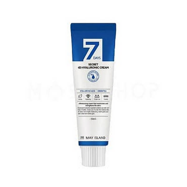 Крем с 4 видами гиалуроновой кислоты MAY ISLAND 7 Days Secret 4D Hyaluronic Cream Крем с 4 видами гиалуроновой кислоты MAY ISLAND 7 Days Secret 4D Hyaluronic Cream