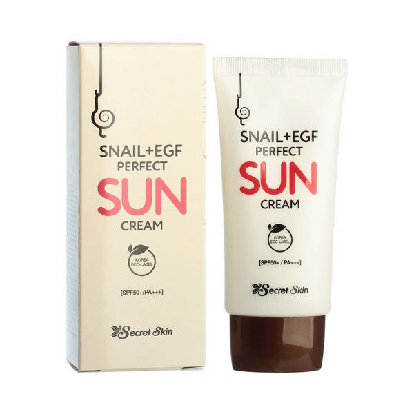 Крем солнцезащитный с муцином улитки SECRET SKIN Snail+EGF Perfect Sun Cream SPF50+ PA+++ Крем солнцезащитный с муцином улитки SECRET SKIN Snail+EGF Perfect Sun Cream SPF50+ PA+++