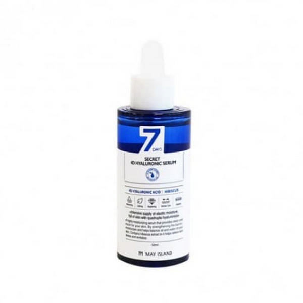 Сыворотка с 4 видами гиалуроновой кислоты MAY ISLAND 7 Days Secret 4D Hyaluronic Serum Сыворотка с 4 видами гиалуроновой кислоты MAY ISLAND 7 Days Secret 4D Hyaluronic Serum
