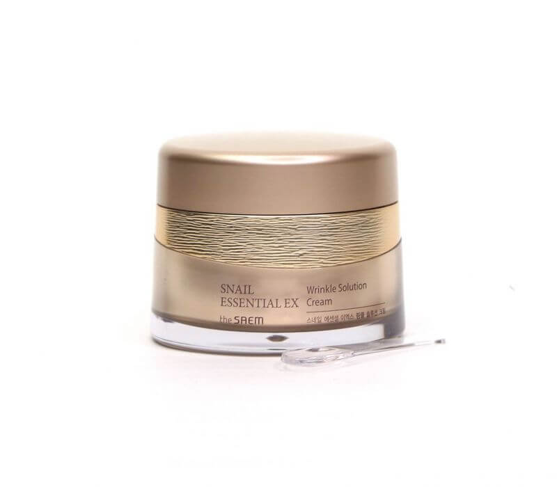 The Saem Антивозрастной крем для лица с муцином улитки Snail Essential.EX Wrinkle Solution Cream, 60 мл The Saem Антивозрастной крем для лица с муцином улитки Snail Essential.EX Wrinkle Solution Cream, 60 мл